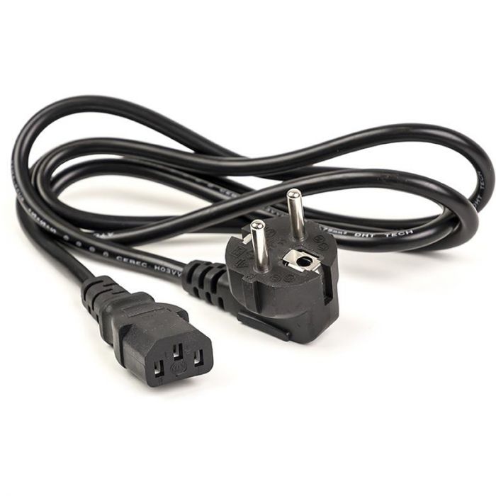 Кабель живлення PowerPlant (CA910656) CEE7/7-C13, 1.8м