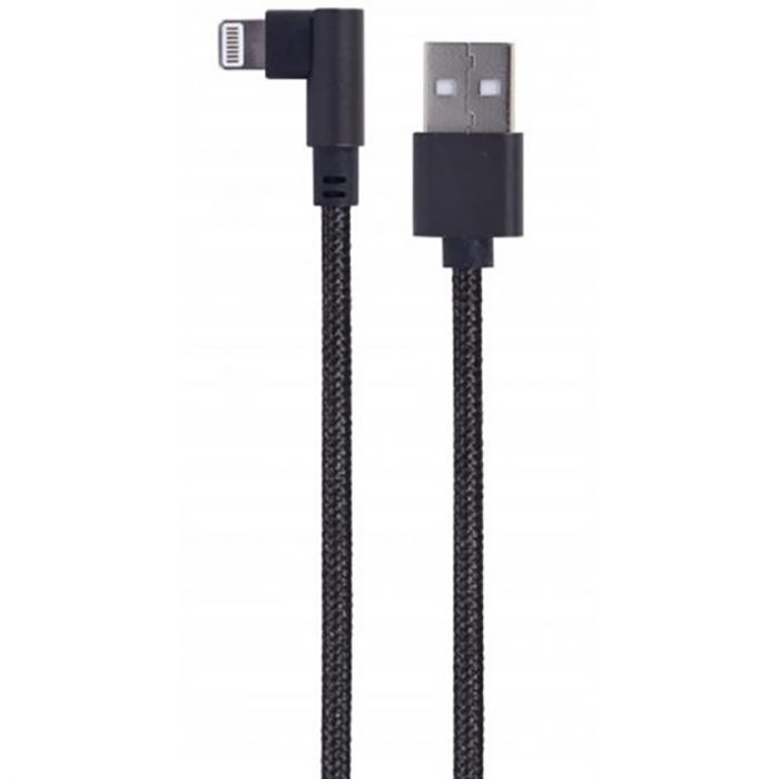 Кабель Cablexpert USB - Lightning (M/M), 0.2 м, чорний (CC-USB2-AMLML-0.2M)