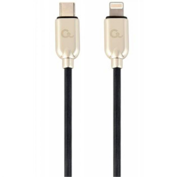 Кабель Cablexpert USB Type-C - Lightning (M/M), 1 м, чорний/золотистий (CC-USB2PD18-CM8PM-1M)