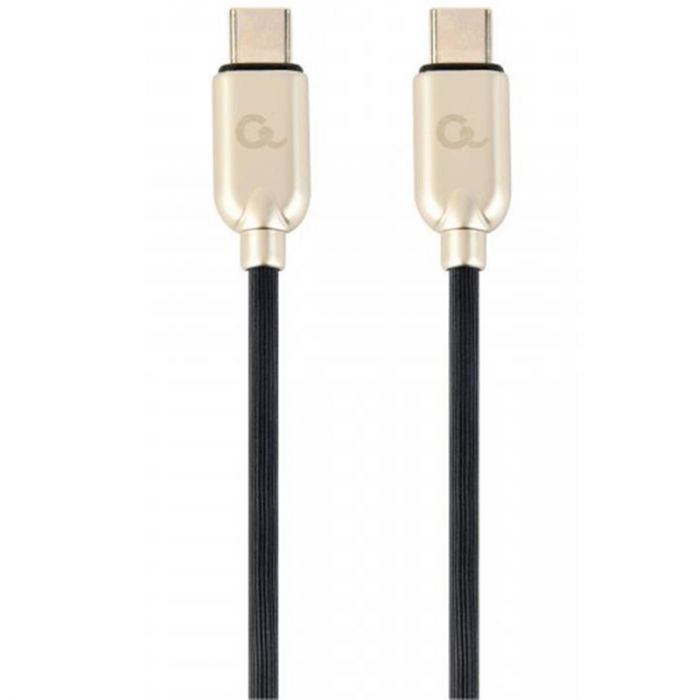 Кабель Cablexpert USB Type-C - USB Type-C (M/M), 1 м, чорний/золотистий (CC-USB2PD60-CMCM-1M) 