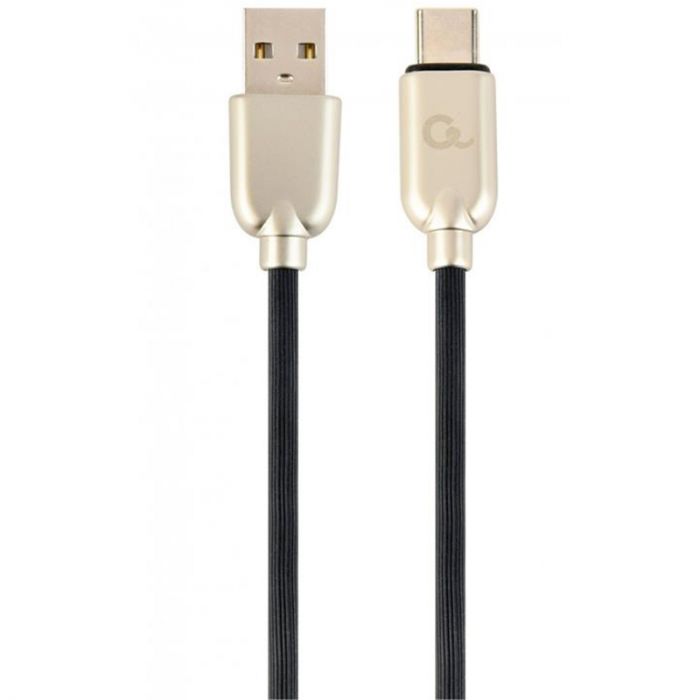 Кабель Cablexpert USB - USB Type-C V 2.0 (M/M), преміум, 2 м, чорний (CC-USB2R-AMCM-2M)