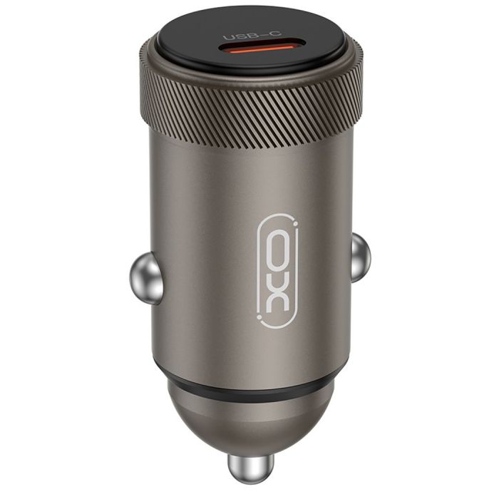 Автомобільний зарядний пристрій XO CC70 (USB-C, 3A) 30W Black