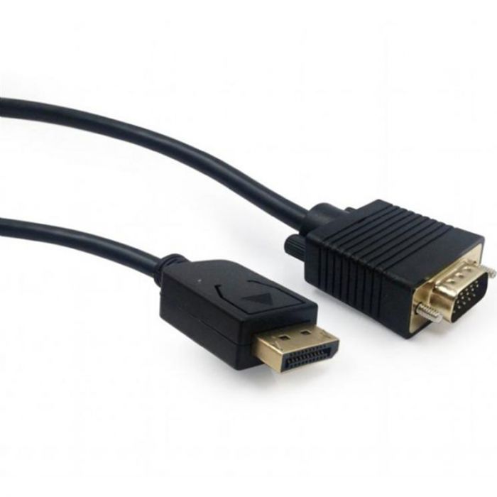 Кабель Cablexpert DisplayPort - VGA (M/M), 1.8 м, чорний (CCP-DPM-VGAM-6) пакет