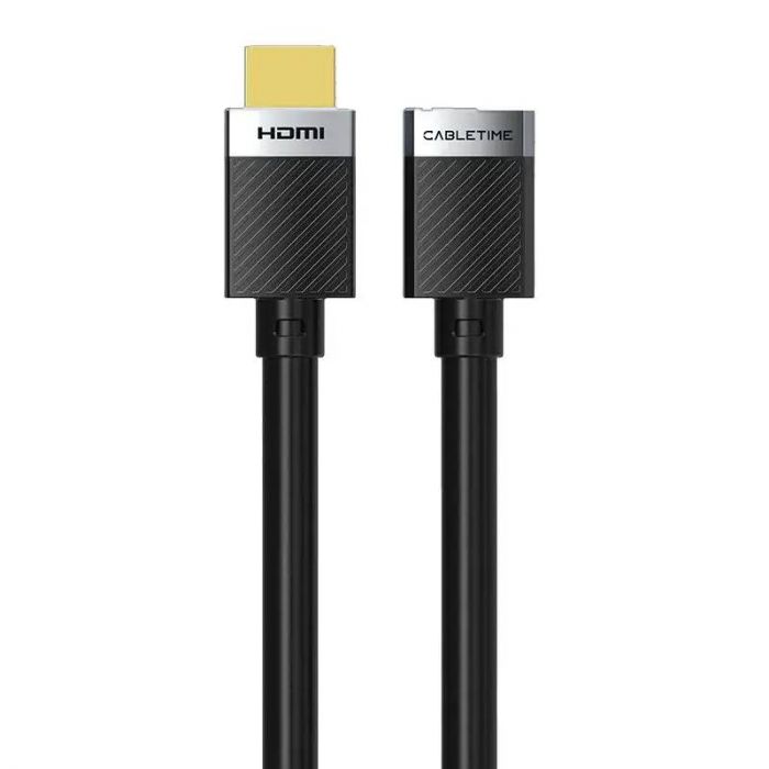 Кабель Cabletime HDMI-HDMI v2.0 (M/F), 4K, 0.5 м Black (CH25E)