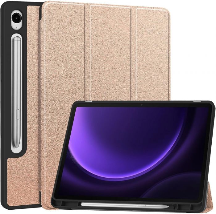 Чохол-книжка BeCover Flexible TPU Mate для Samsung Galaxy Tab S9 (SM-X710/SM-X716)/S9 FE (SM-X510/SM-X516B) Rose Gold (712532)