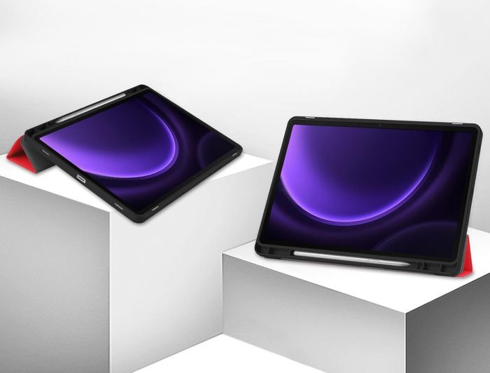 Чохол-книжка BeCover Flexible TPU Mate для Samsung Galaxy Tab S9 (SM-X710/SM-X716)/S9 FE (SM-X510/SM-X516B) Red (712531)