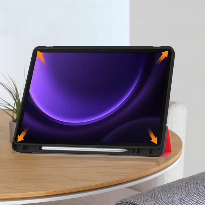 Чохол-книжка BeCover Flexible TPU Mate для Samsung Galaxy Tab S9 (SM-X710/SM-X716)/S9 FE (SM-X510/SM-X516B) Red (712531)