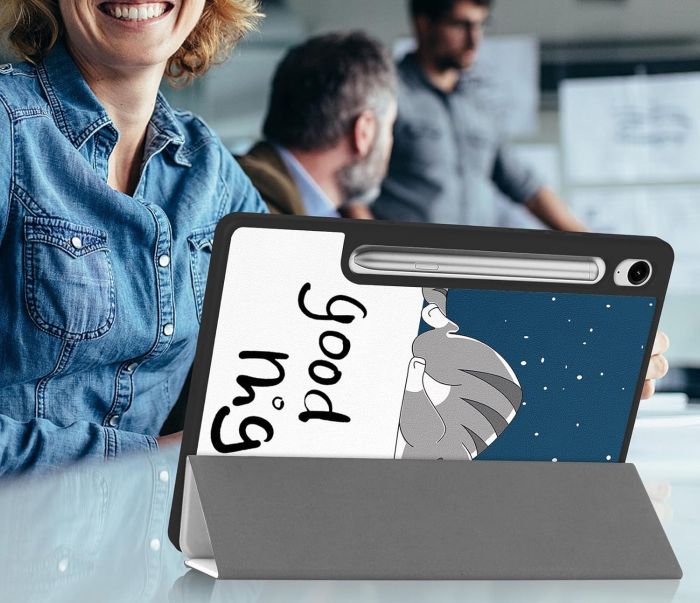 Чохол-книжка BeCover Flexible TPU Mate для Samsung Galaxy Tab S9 (SM-X710/SM-X716)/S9 FE (SM-X510/SM-X516B) Good Night (712535)