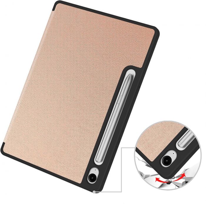 Чохол-книжка BeCover Flexible TPU Mate для Samsung Galaxy Tab S9 (SM-X710/SM-X716)/S9 FE (SM-X510/SM-X516B) Rose Gold (712532)