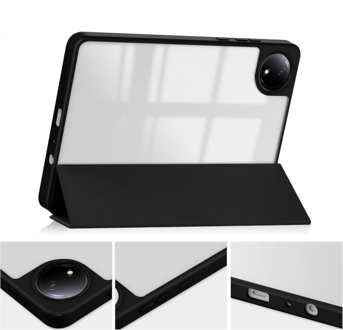 Чохол-книжка BeCover Soft Edge TPU для Xiaomi Redmi Pad SE 8.7 Black (712564)