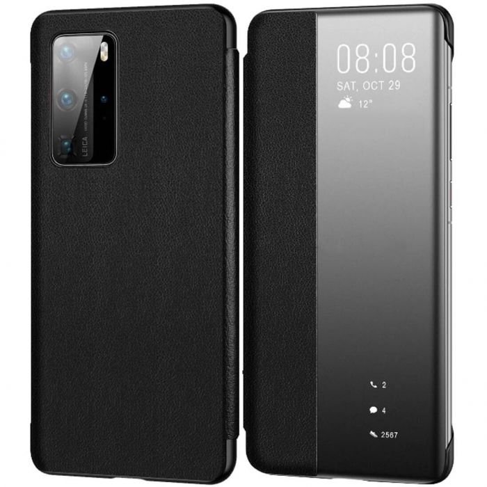 Чохол-книжка Smart View Flip Cover для Huawei P40 Pro Black (51993781)