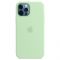 Чохол-накладка Apple Silicone Case with MagSafe для Apple iPhone 12 Pro Max Pistachio (MK053)