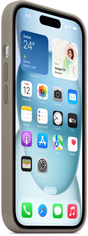 Чохол-накладка Apple Silicone Case with MagSafe для Apple iPhone 15 Black (MT0J3)