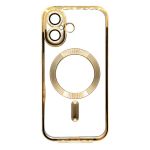 Чохол-накладка BeCover TPU Chrome Case MagSafe для Apple iPhone 16 Plus Gold (712076)