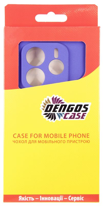 Чохол-накладка Dengos Carbon для Xiaomi Redmi Note 14 5G Purple (DG-KM-129) + захисне скло