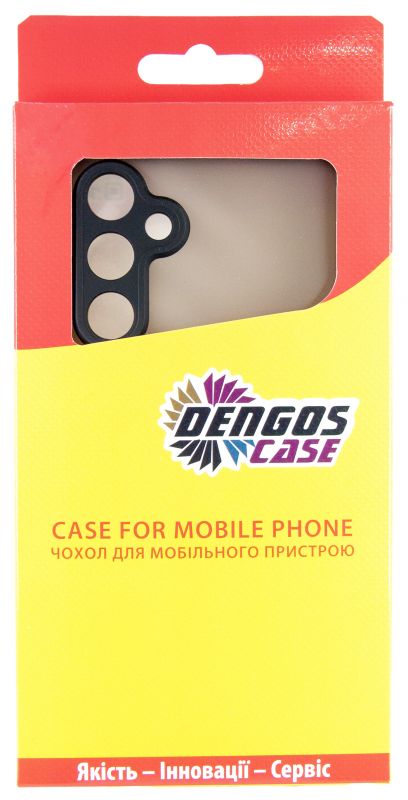 Чохол-накладка Dengos Matt для Samsung Galaxy A16 SM-A165 Black (DG-KM-133) + захисне скло