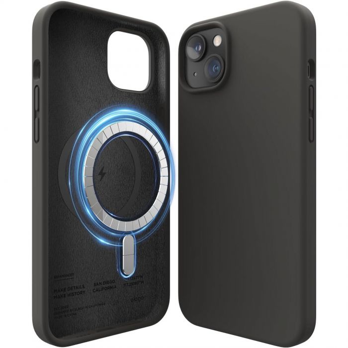 Чохол-накладка Elago Silicone Case with MagSafe для Apple iPhone 14 Plus Black (ES14MSSC67-BK)
