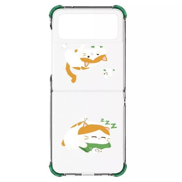 Чохол-накладка Samsung Cat Catching Fish Case для Samsung Galaxy Flip 4 SM-F721 Transparent (GP-FPF721HIAWW)