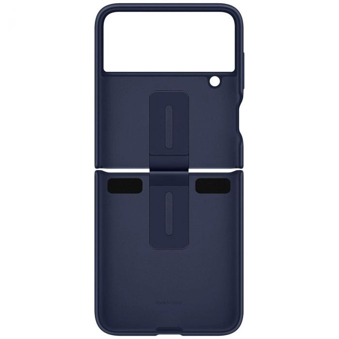 Чохол-накладка Samsung Silicone Cover with Ring для Samsung Galaxy Flip 4 SM-F721 Navy Blue (EF-PF721TNEGUA)