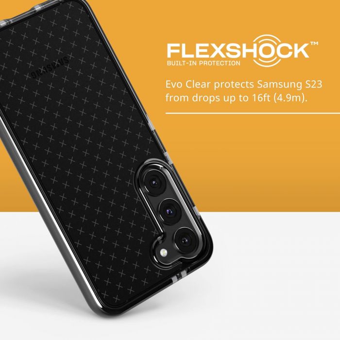 Чохол-накладка Tech21 Evo Check для Samsung Galaxy S23 SM-S911 Black (T21-10069)