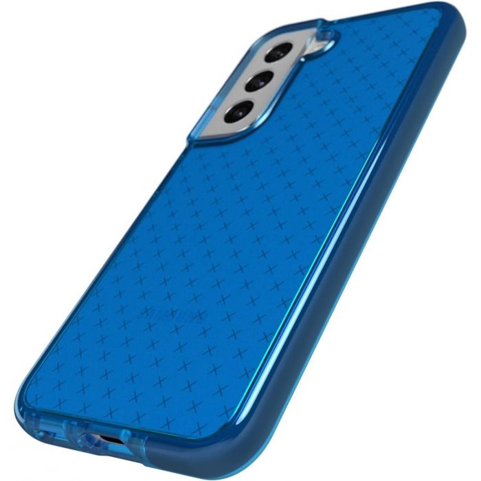 Чохол-накладка Tech21 Evo Check для Samsung Galaxy S22 SM-S901 Blue (T21-9408)