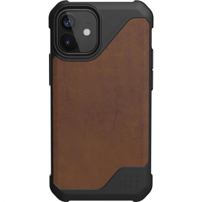 Чохол-накладка Urban Armor Gear Metropolis Lite для Apple iPhone 12 Mini Leather Brown (11234O118380)