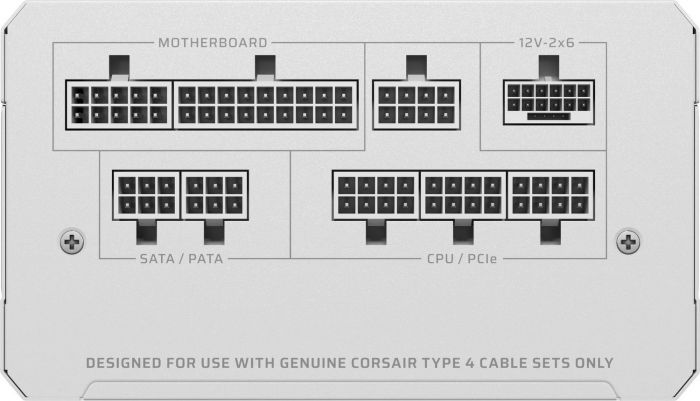 Блок живлення Corsair RM1000e ATX 3.1 White (CP-9020294-EU) 1000W
