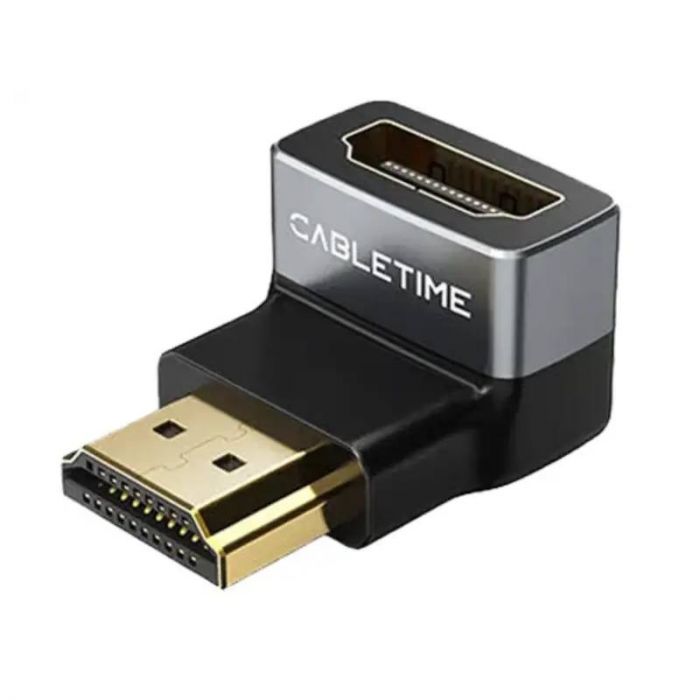Перехідник Cabletime HDMI - HDMI (F/M), 0.1 м (CP41G)