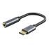 Кабель Cabletime USB Type-C - Audio 3.5 мм (M/F), 0.15 м, Black (CPA6G)