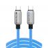 Кабель Cabletime USB Type-C - USB Type-C (M/M) PD 240W, 1 м, Blue (CU05H)