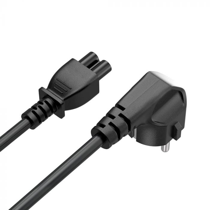 Кабель живлення ColorWay CEE7/7-C5, 1 м, Black (CW-CBP084-BK)