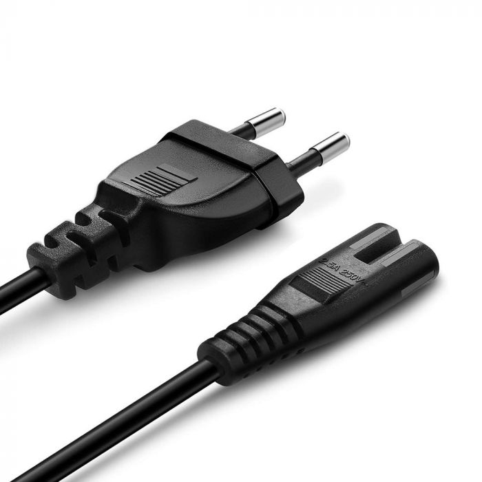 Кабель живлення ColorWay CEE7/16-C7, 2 м, Black (CW-CBP085-BK)