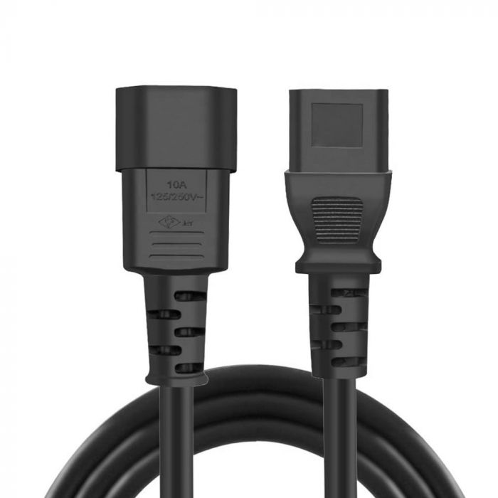 Кабель живлення ColorWay C13-C14, 1 м, Black (CW-CBP087-BK)