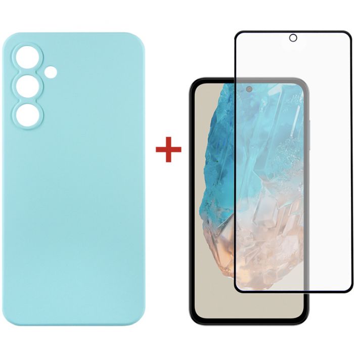 Чохол-накладка Dengos для Samsung Galaxy M35 5G SM-M356 Light Blue (DG-KM-107) + захисне скло