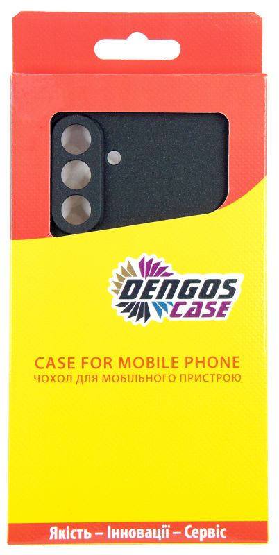 Чохол-накладка Dengos Carbon для Samsung Galaxy A26 SM-A266 Black (DG-KM-137) + захисне скло