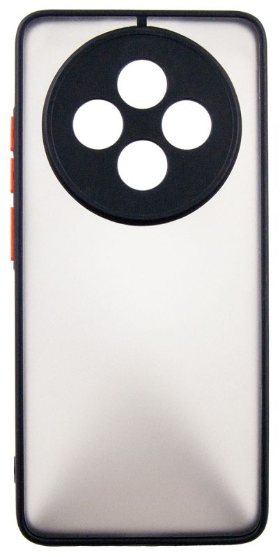 Чохол-накладка Dengos Matte для Oppo  Reno 12F 4G Black (DG-KM-157) + захисне скло