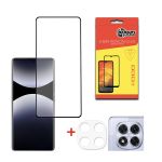 Комплект захисних стекол Dengos для Xiaomi Redmi Note 14 Pro 5G Black Full Glue (DG-TGSCP-12)