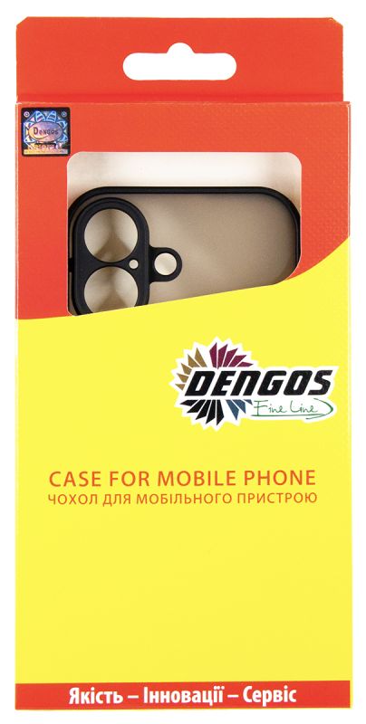 Чохол-накладка Dengos Matt для iPhone 17 Black (DG-TPU-MATT-170)