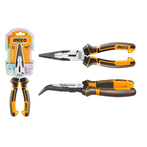 Довгогубці вигнуті "Profi" 160 мм INGCO INDUSTRIAL