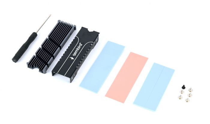 Радіатор охолодження для SSD Gembird M.2 2280 Black (EE2280-R-01)