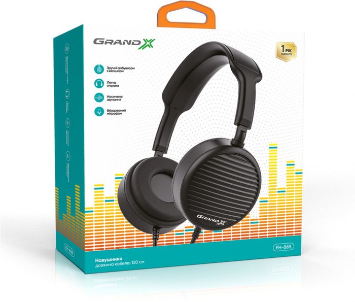 Навушники Grand-X EH-86B Black
