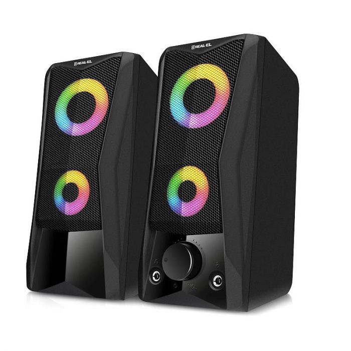 Акустична система REAL-EL S-107 Black 
