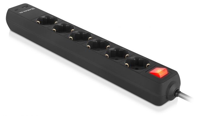 Фільтр живлення REAL-EL RS-Protect 605 3м Black (EL122300041)