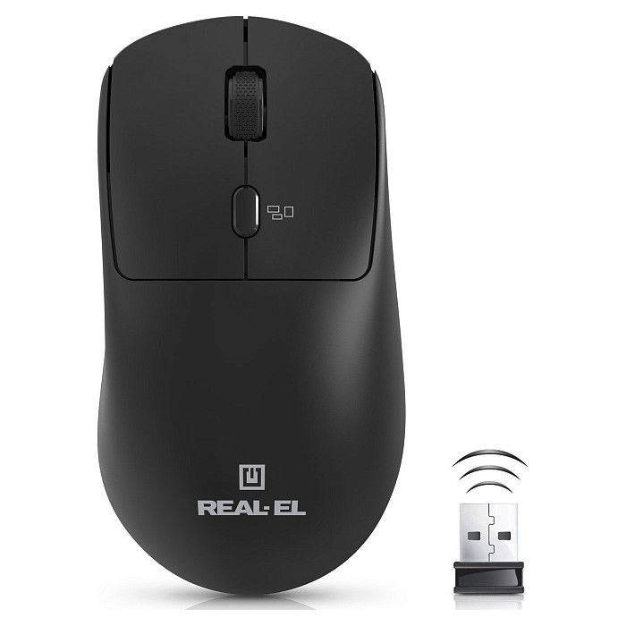 Миша бездротова REAL-EL RM-317W Black