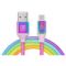 Кабель REAL-EL Premium USB - USB Type-C (M/M), 1 м, Rainbow (EL123500050)