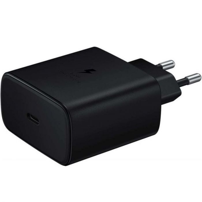 Мережевий зарядний пристрій Samsung EP-TA845 45W Type-C Black (EP-TA845NBE) OEM