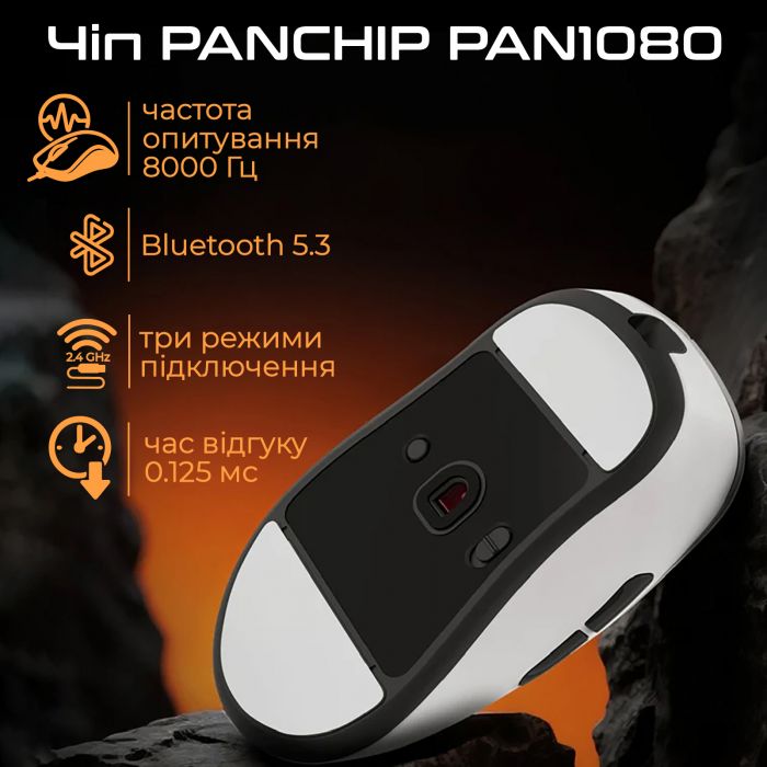 Миша бездротова RAWM ER21 White