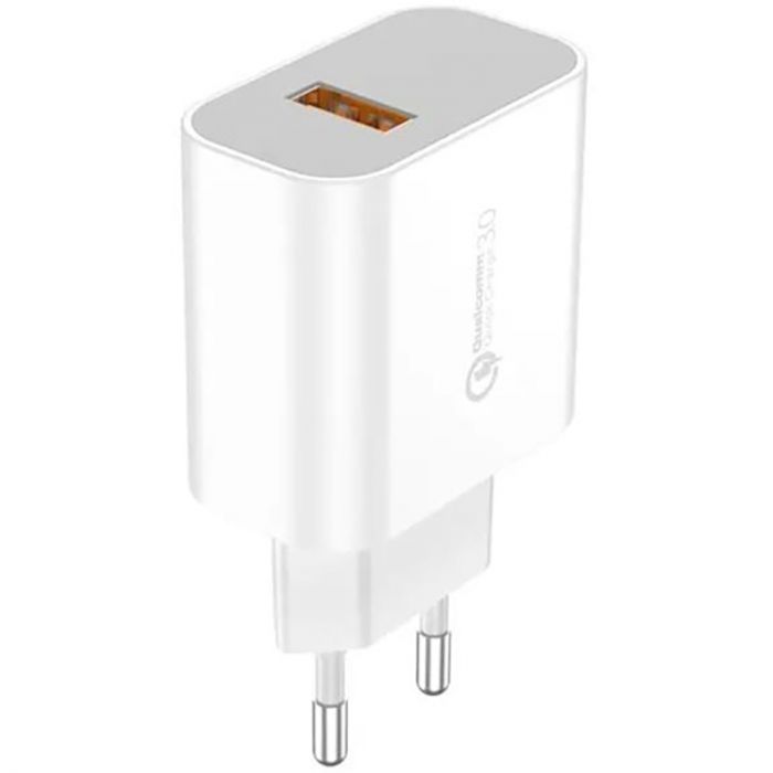 Мережевий зарядний пристрій Foneng EU46 QC3.0 Charger (1USBх3A) White (EU46-CH-TC) + кабель USB Type C