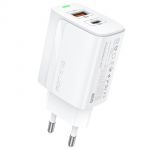 Зарядний пристрій Foneng EU66 (USBх3A, USB-Cх3A) 20W White (EU66-CH-W)