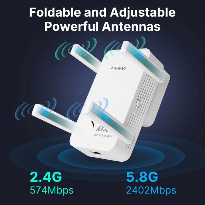 Точка доступу Fenvi F-AX3000R Wi-Fi Repeater Dual Band 2.4/5Ghz Signal Booster